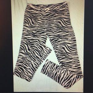 Forever 21 Large Zebra Leggings